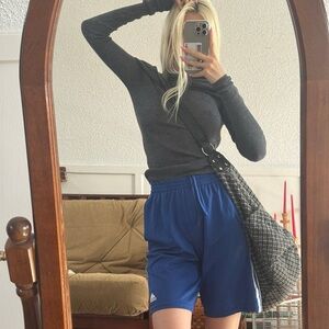 adidas Women's Royal Blue Athletic Shorts